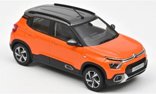 Citroen C3 1/43 Norev metallic-orange/metallic-grey 2021 Indian Market diecast model cars