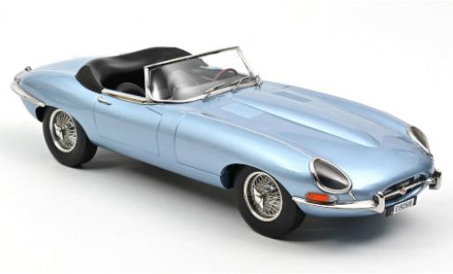 Jaguar E-Type 1/12 Norev Roadster metallic-hellblue 1962 diecast model cars
