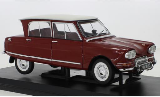 Citroen Ami 6 1/18 Norev Club rouge foncé/beige clair 1968 diecast model cars