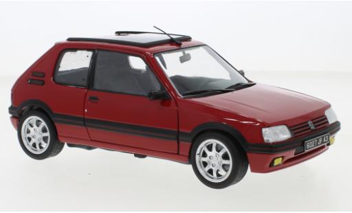 Peugeot 205 1/18 Norev GTI 1.9 rosso 1991 modellino in miniatura