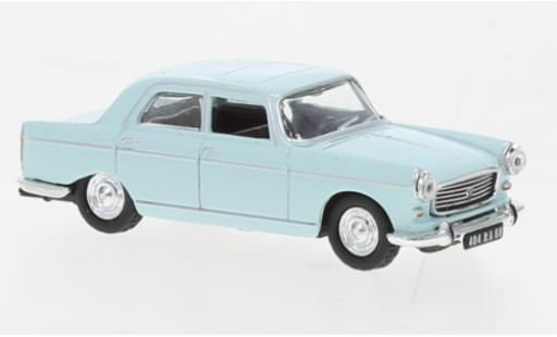 Peugeot 404 1/87 Norev blu 1968 modellino in miniatura