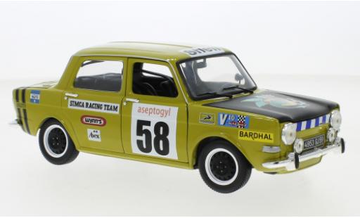 Simca 1000 1/18 Norev Rally 2 SRT No.58 Racing Team 1973 miniature