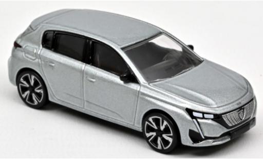 Peugeot 308 1/64 Norev metallic-hellgrigio 2021 modellino in miniatura