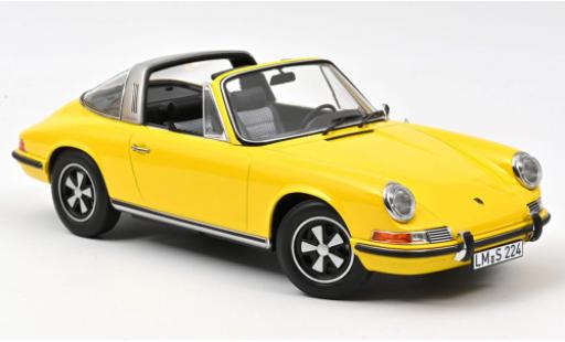 Porsche 911 1/18 Norev E Targa jaune 1969 miniature