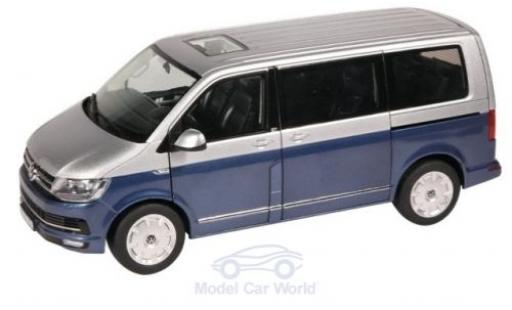 Volkswagen T6 1/18 NZG Multivan metallic-bleue/grise 2015 Generation Six miniature