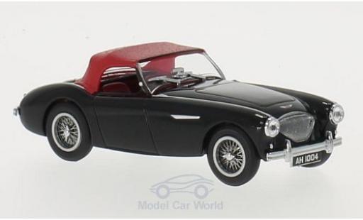 Austin Healey 100 1/43 Oxford BN1 noire/rouge RHD miniature