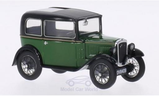 Austin Seven 1/43 Oxford RN Saloon verte/noire RHD miniature