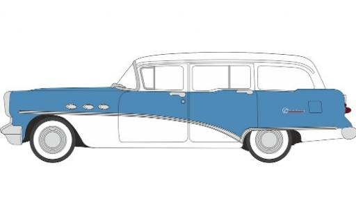 Buick Century 1/87 Oxford Station Wagon bleue/blanche 1954 miniature