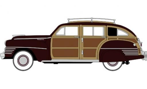 Chrysler Town & Country 1/87 Oxford Woody Wagon dunkelrouge/Holzoptik 1942 miniature