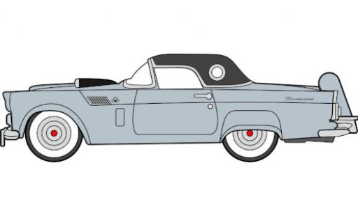 Ford Thunderbird 1/87 Oxford metallic-grey/black 1956 diecast model cars