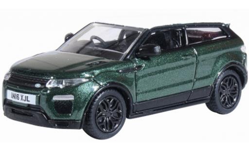 Land Rover Range Rover 1/76 Oxford Evoque Coupe metallise verte/blanche RHD 2016 Facelift miniature