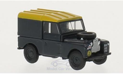 Land Rover Series 1 1/76 Oxford 88 Hard Back bleue/jaune RHD RAF miniature