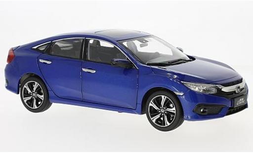 Honda Civic 1/18 Paudi metallic-bleue 2016 miniature