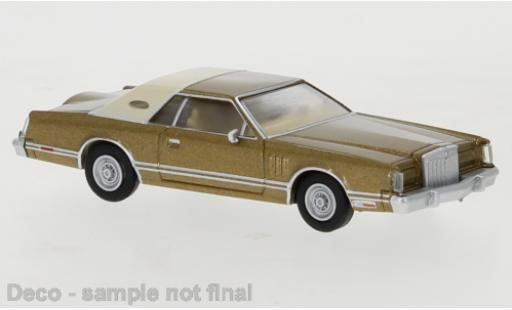 Lincoln Continental 1/87 PCX87 Mark V gold/matt-beige 1977 miniature