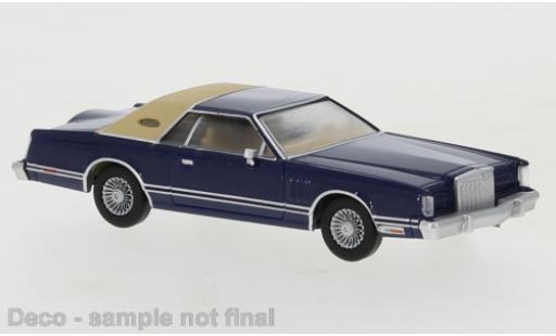 Lincoln Continental 1/87 PCX87 Mark V metallic-dunkelbleue 1977 miniature
