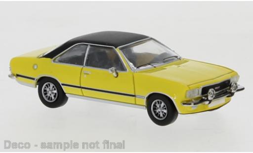 Opel Commodore 1/87 PCX87 B Coupe yellow/matt-black 1972 diecast model cars