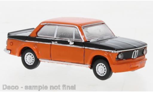 Bmw 2002 1/87 PCX87 turbo orange/matte-noire 1973 modellino in miniatura