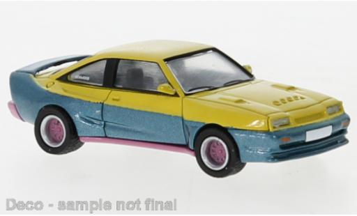 Opel Manta 1/87 PCX87 B Mattig jaune/bleue 1991 miniature