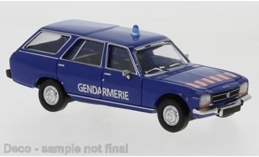 Peugeot 504 1/87 PCX87 Break dunkelblu Gendarmerie (F) 1978 modellino in miniatura