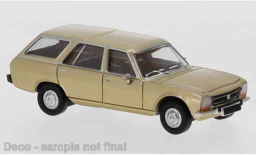 Peugeot 504 1/87 PCX87 Break gold 1978 modellino in miniatura