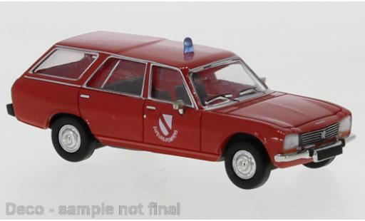 Peugeot 504 1/87 PCX87 Break rouge Pompiers (F) 1978 miniature