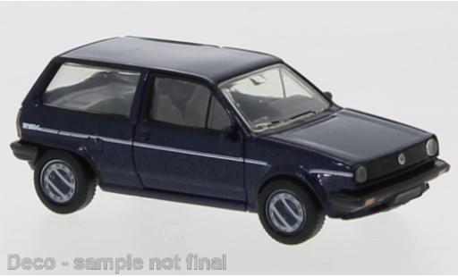 Volkswagen Polo 1/87 PCX87 II Fox dunkelbleue/Dekor 1985 miniature