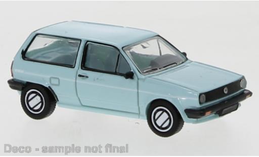 Volkswagen Polo 1/87 PCX87 II Fox turquoise/Dekor 1985 diecast model cars