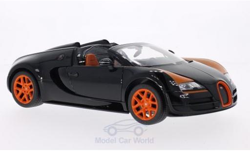 Bugatti Veyron Grand Sport 1/18 Rastar 16.4 Grand Sport Vitesse noire/orange miniature