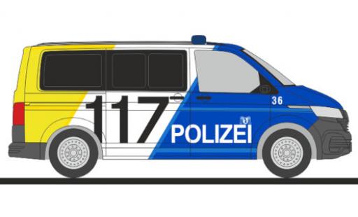 Volkswagen T6 1/87 Rietze .1 bus police Basel Stadt modellino in miniatura