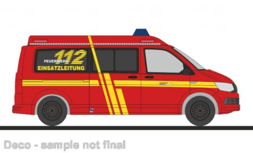 Volkswagen T6 1/87 Rietze bus pompiers Krefeld modellautos