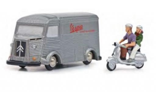 Citroen Type HY 1/90 Schuco Vespa avec Vespa et figurines modellautos