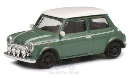 Mini Cooper 1/87 Schuco verte/blanche miniature