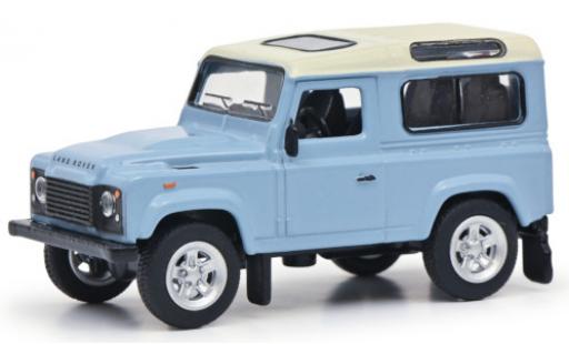 Land Rover Defender 1/64 Schuco bleu clair/blanche 1990 miniature