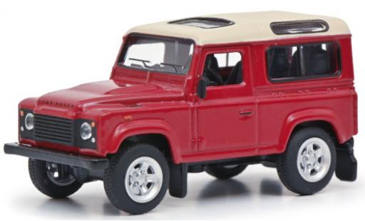 Land Rover Defender 1/64 Schuco rouge/blanche modellino in miniatura