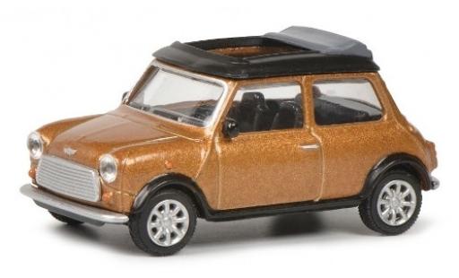 Mini Cooper 1/64 Schuco metallic-brun modellino in miniatura