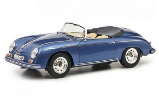 Porsche 356 1/18 Schuco Speedster metallise bleue miniature