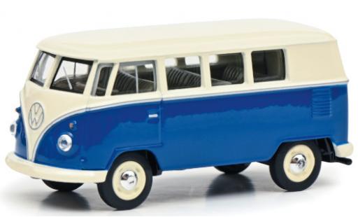 Volkswagen T1 1/64 Schuco Bus beige/blue Paperbox Edition diecast model cars