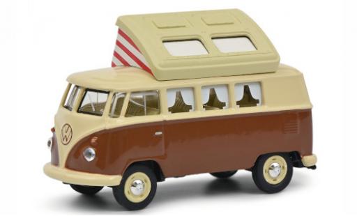 Volkswagen T1 1/64 Schuco Camper beige/marron miniature