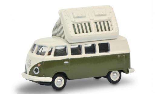 Volkswagen T1 1/87 Schuco c Camper verte/blanche miniature