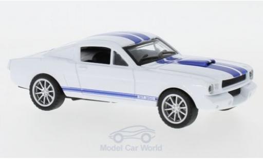 Shelby Mustang 1/43 Shelby Collectibles GT350 blanche/bleue 1965 miniature
