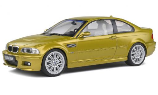 Bmw M3 1/18 Solido (E46) metallise yellow 2000 diecast model cars