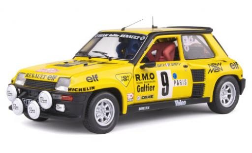 Renault 5 1/18 Solido Turbo No.9 Team Galtier New Man Rallye WM Rallye Monte Carlo 1982 B.Saby/F.Sappey miniature