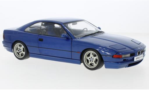 Bmw 850 1/18 Solido CSI (E31) metallise bleu 1990 modellautos