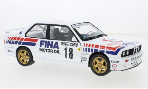 Bmw M3 1/18 Solido (E30) No.18 Fina Rallye WM Rallye Monte Carlo 1988 modellino in miniatura