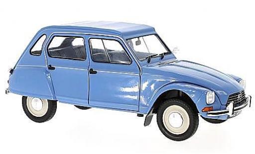 Citroen Dyane 1/18 Solido 6 bleu 1974 modellino in miniatura