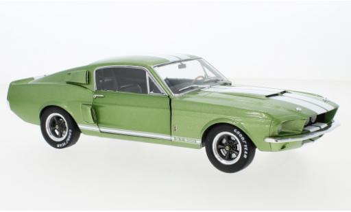 Shelby GT 500 1/18 Solido Ford Mustang metallise green/white 1967 diecast model cars