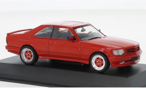 Mercedes 560 1/43 Solido SEC (C126) AMG Wide Body red 1990 diecast model cars