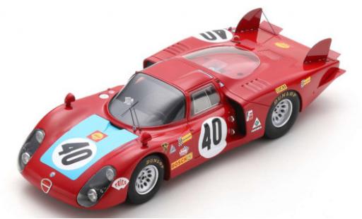 Alfa Romeo 33 1/18 Spark /2 No.40 24h Le Mans 1968 M.Casoni/G.Biscaldi diecast model cars