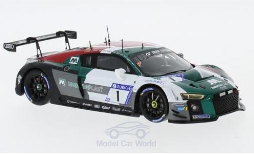 Audi R8 1/43 Spark LMS No.1 Sport Team Land 24h Nürburgring 2018 C.Mies/K.van der Linde/S.van der Linde/R.Rast diecast model cars
