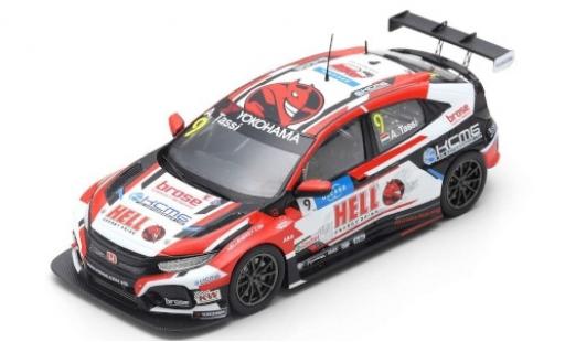 Honda Civic 1/43 Spark Type R TCR No.9 KCMG Hell Energy Drink WTCR Nürburgring 2019 A.Tassi miniature
